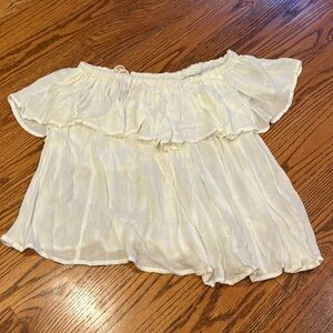 Mustard Seed Woman’s Ruffle Strapless Top Size XS